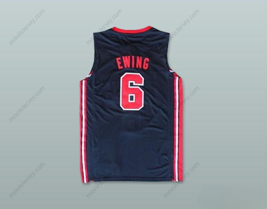CUSTOM ANY Name Number PATRICK EWING 6 USA TEAM AWAY BASKETBALL JERSEY Top Stitched S-6XL