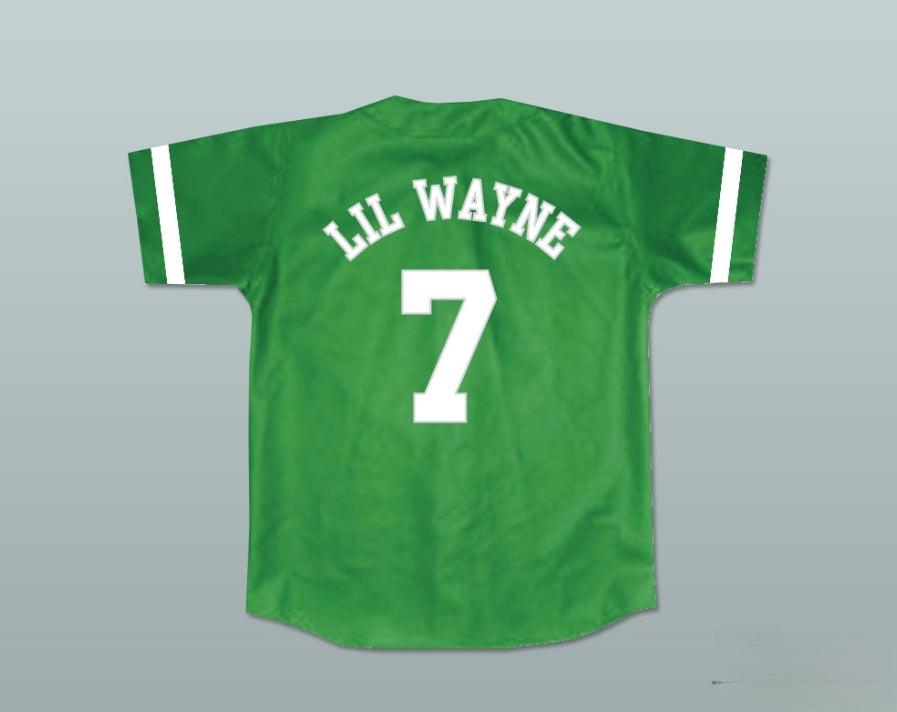 Custom Any Name Number LIL WAYNE 7 HARDBALL BASEBALL JERSEY THEME SONG Top Stitched S-6XL