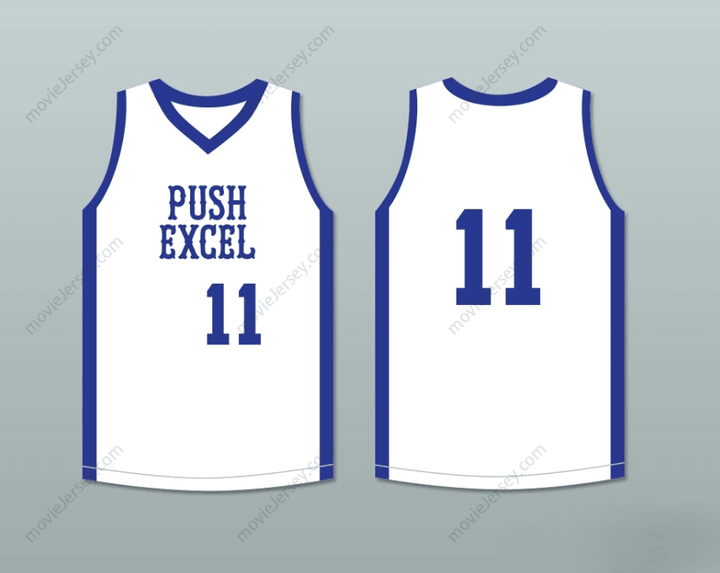 CUSTOM ANY Name Number ISIAH THOMAS 11 PUSH EXCEL PRO BASKETBALL CLASSIC WHITE BASKETBALL JERSEY 1985 CHARITY EVENT Top Stitched S-6XL