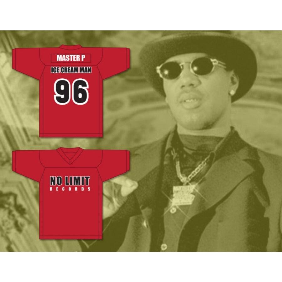 CUSTOM ANY Name Number MASTER P 96 ICE CREAM MAN NO LIMIT RECORDS Football Jersey Top Stitched S-6XL