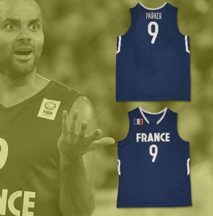 CUSTOM ANY Name Number TONY PARKER FRANCE NATIONAL TEAM BASKETBALL JERSEY ANY PLAYER Top Stitched S-6XL