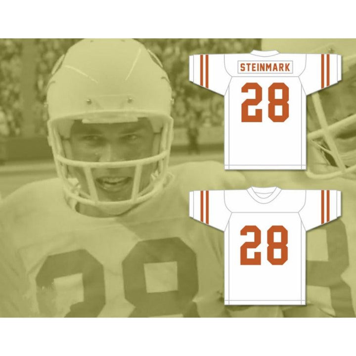 CUSTOM ANY Name Number FREDDIE STEINMARK 28 TEXAS LONGHORNS Football Jersey Top Stitched S-6XL