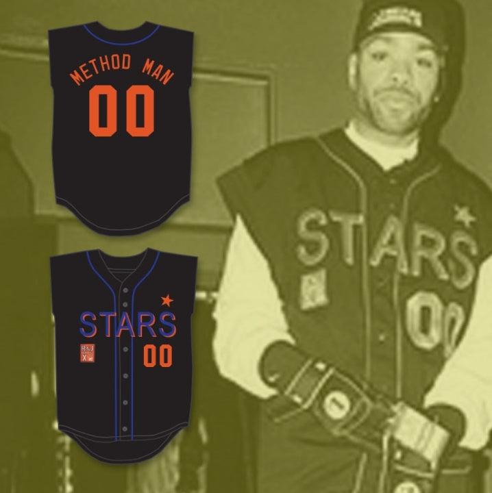 Custom Any Name Number METHOD MAN 00 STARS SOFTBALL JERSEY 10TH ANNUAL ROCK 'N JOCK SOFTBALL CHALLENGE 1999 Top Stitched S-6XL