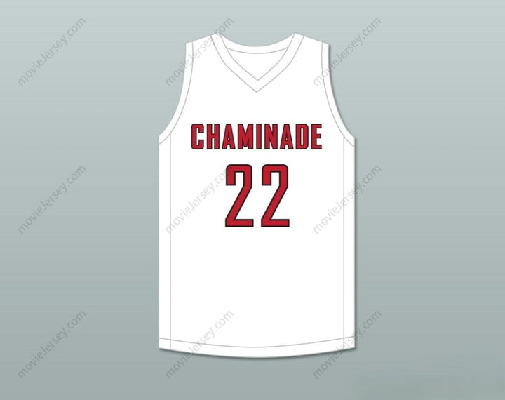 CUSTOM ANY Name Number JAYSON TATUM 22 CHAMINADE COLLEGE PREPARATORY SCHOOL RED DEVILS WHITE BASKETBALL JERSEY 2 Top Stitched S-6XL
