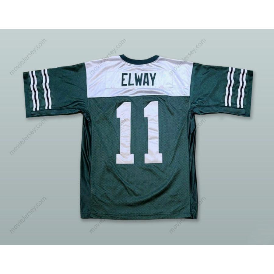 CUSTOM ANY Name Number JOHN ELWAY 11 GRANADA HILLS CHARTER HIGH SCHOOL DARK GREEN FOOTBALL JERSEY Top Stitched S-6XL