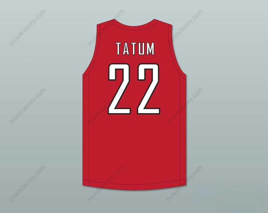 CUSTOM ANY Name Number JAYSON TATUM 22 CHAMINADE COLLEGE PREPARATORY SCHOOL RED DEVILS RED BASKETBALL JERSEY 2 Top Stitched S-6XL