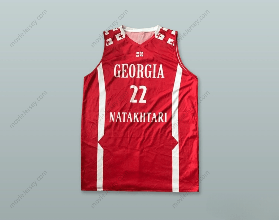 CUSTOM ANY Name Number GIORGI SHARABIDZE 22 GEORGIA RED BASKETBALL JERSEY Top Stitched S-6XL