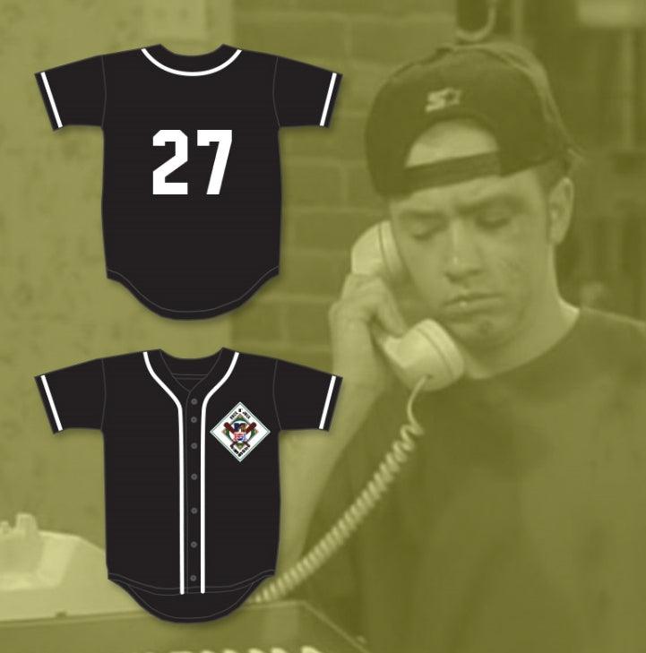 Custom Any Name Number DAVID FAUSTINO 27 AARDVARKS BASEBALL JERSEY 1ST ANNUAL ROCK N' JOCK DIAMOND DERBY 1990 Top Stitched S-6XL