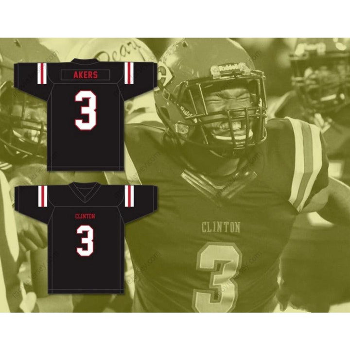 CUSTOM ANY Name Number CAM AKERS 3 CLINTON HIGH SCHOOL ARROWS Football Jersey Top Stitched S-6XL