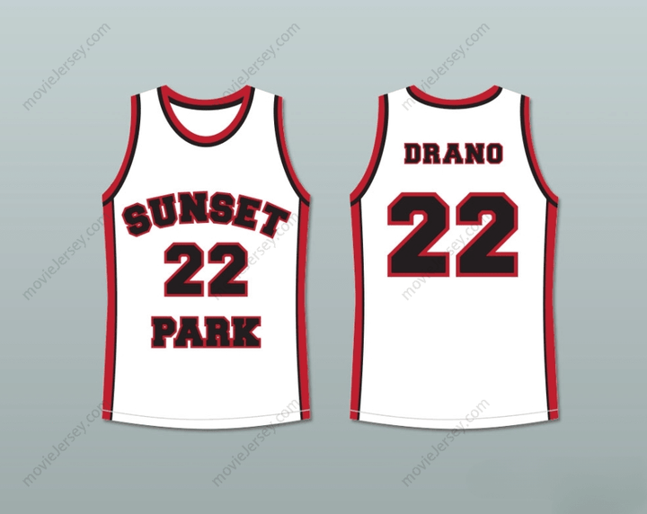 CUSTOM ANY Name Number ANTWON TANNER DRANO 22 SUNSET PARK WHITE BASKETBALL JERSEY Top Stitched S-6XL