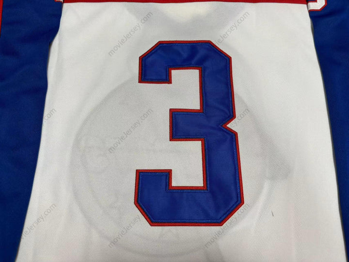 Custom Any Name Number PAUL LAUS 3 ALBANY CHOPPERS WHITE HOCKEY JERSEY Top Stitched S-6XL
