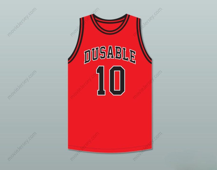 CUSTOM ANY Name Number MAURICE CHEEKS 10 DUSABLE HIGH SCHOOL PANTHERS RED BASKETBALL JERSEY 2 Top Stitched S-6XL