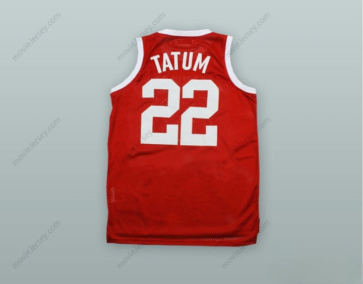 CUSTOM ANY Name Number JAYSON TATUM 22 CHAMINADE COLLEGE PREPARATORY SCHOOL RED ALTERNATE BASKETBALL JERSEY Top Stitched S-6XL