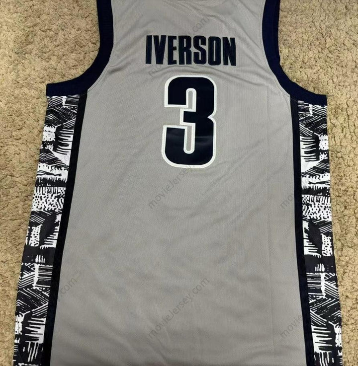 Allen Iverson #3 Bethel High School Throwback Basketball Jersey Stitched ALL