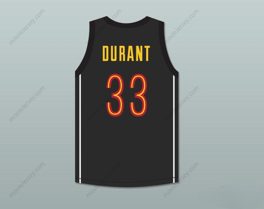 CUSTOM ANY Name Number KEVIN DURANT 33 OAK HILL ACADEMY BLACK BASKETBALL JERSEY Top Stitched S-6XL