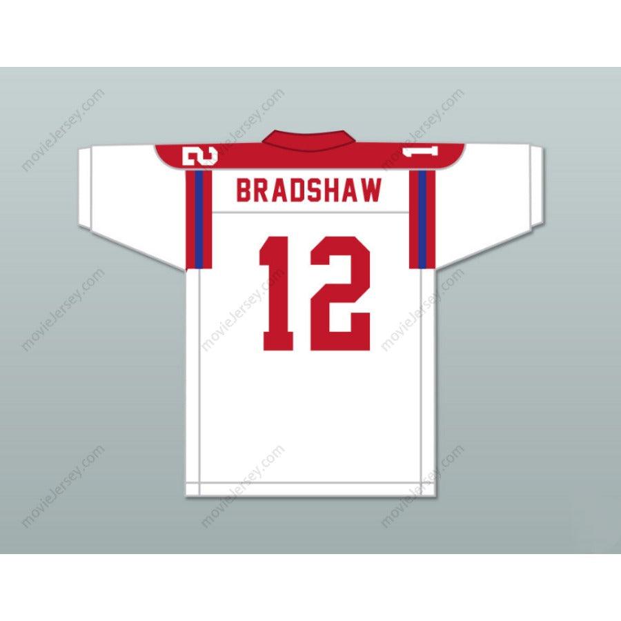 CUSTOM TERRY BRADSHAW 12 HIGH SCHOOL KNIGHTS WHITE FOOTBALL JERSEY All S-6XL