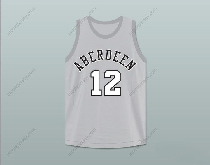 CUSTOM ANY Name Number ALLEN IVERSON 12 ABERDEEN ELEMENTARY SCHOOL BASKETBALL JERSEY Top Stitched S-6XL
