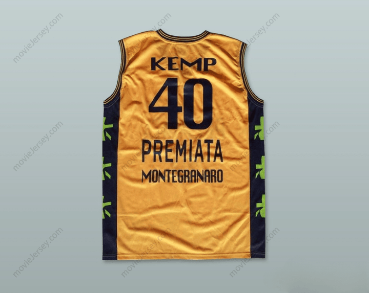 CUSTOM ANY Name Number SHAWN KEMP 40 PREMIATA MONTEGRANARO BASKETBALL JERSEY Top Stitched S-6XL