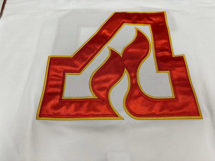 Custom Any Name Number BILL CLEMENT 10 ATLANTA FLAMES WHITE HOCKEY JERSEY Stitched Top Stitched S-6XL