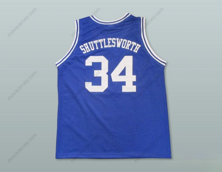 CUSTOM ANY Name Number RAY ALLEN JESUS SHUTTLESWORTH 34 LINCOLN HIGH SCHOOL BLUE BASKETBALL JERSEY HE GOT GAME Top Stitched S-6XL