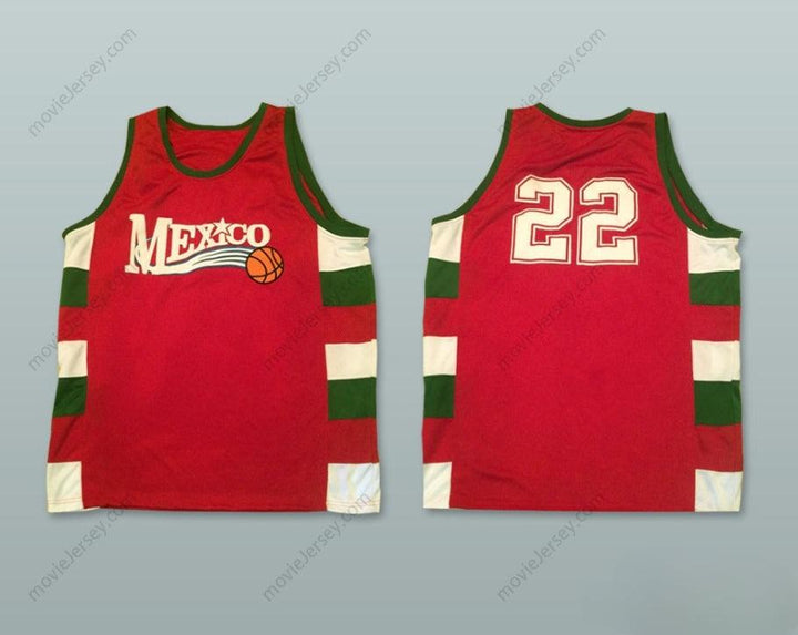 CUSTOM ANY Name Number MEXICO 22 RED BASKETBALL JERSEY Top Stitched S-6XL