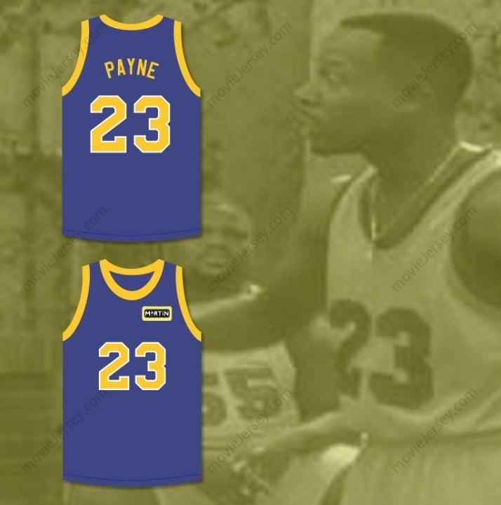 CUSTOM ANY Name Number MARTIN PAYNE 23 BLUE BASKETBALL JERSEY WITH MARTIN PATCH Top Stitched S-6XL