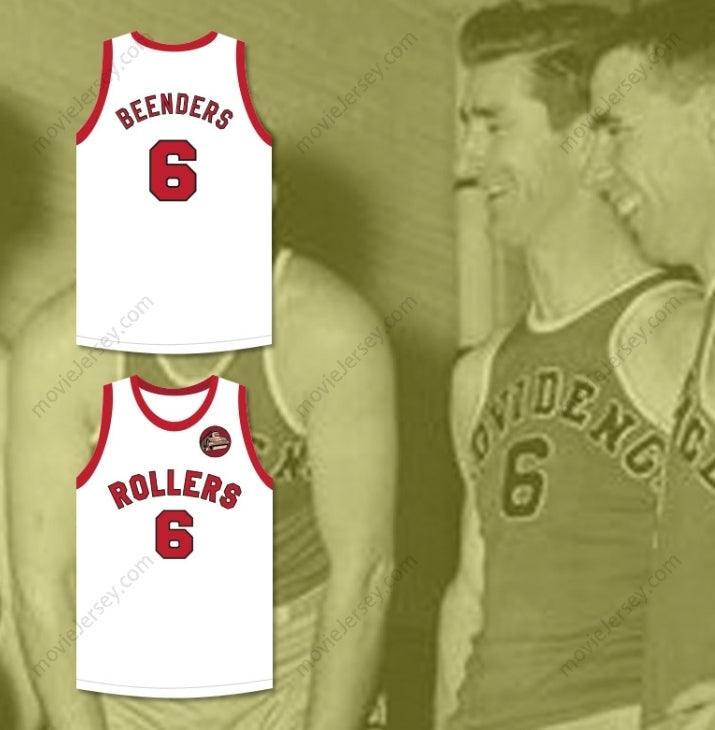 CUSTOM ANY Name Number HANK BEENDERS 6 PROVIDENCE STEAMROLLERS WHITE BASKETBALL JERSEY WITH PATCH 2 Top Stitched S-6XL