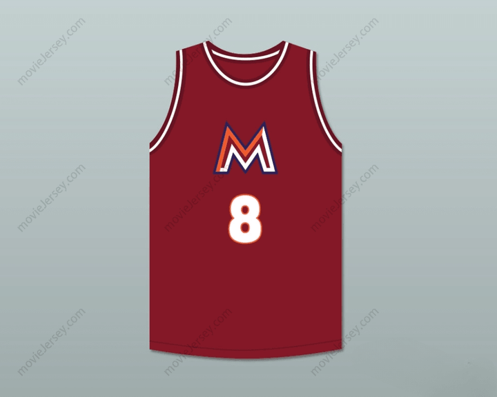 CUSTOM ANY Name Number RUI HACHIMURA 8 MEISEI HIGH SCHOOL MAROON BASKETBALL JERSEY 1 Top Stitched S-6XL