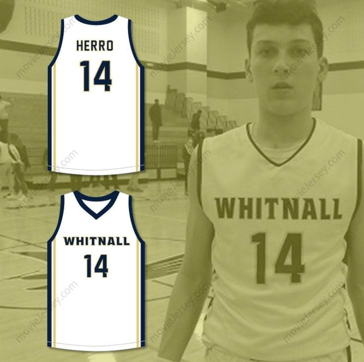 CUSTOM ANY Name Number TYLER HERRO WHITNALL HIGH SCHOOL FALCONS WHITE BASKETBALL JERSEY 2 Top Stitched S-6XL