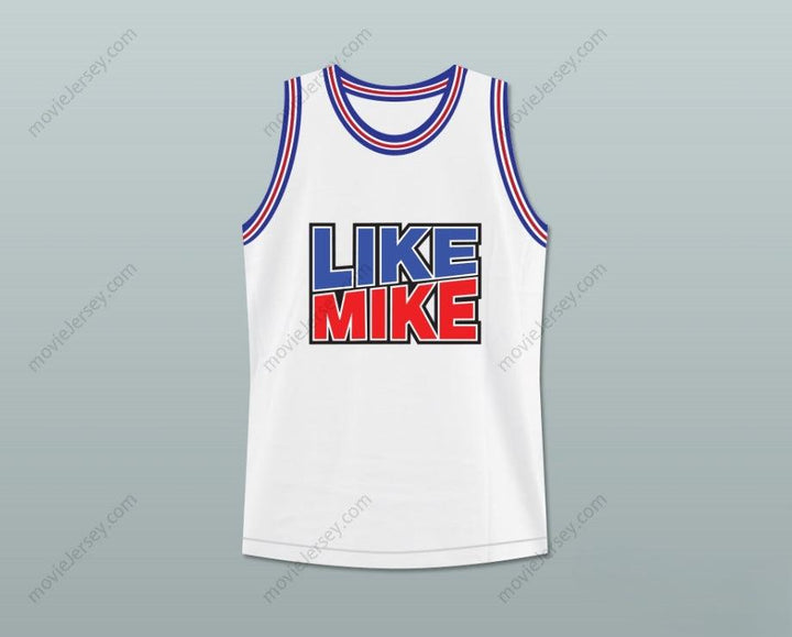 CUSTOM ANY Name Number MICHAEL   23 LIKE MIKE WHITE MASH UP BASKETBALL JERSEY Top Stitched S-6XL