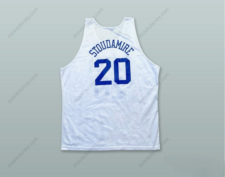 CUSTOM ANY Name Number AMAR'E STOUDEMIRE 20 HUSKIES WHITE BASKETBALL JERSEY Top Stitched S-6XL