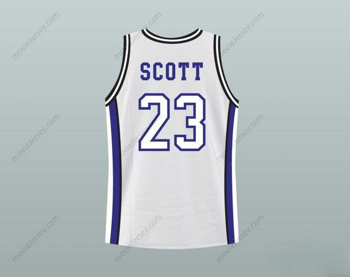 CUSTOM ANY Name Number NATHAN SCOTT 23 ONE TREE HILL RAVENS WHITE ORIGINAL PILOT BASKETBALL JERSEY Top Stitched S-6XL