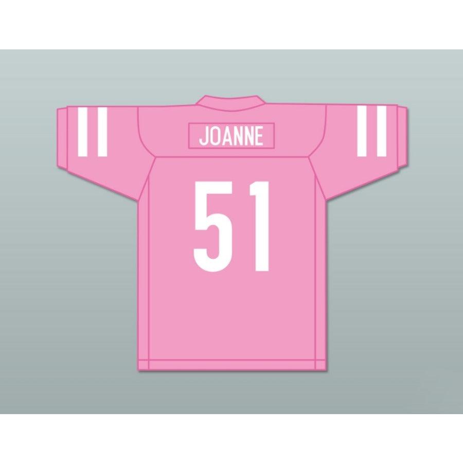 CUSTOM ANY Name Number LG JOANNE 51 PINK FOOTBALL JERSEY GAGA FIVE FOOT TWO Top Stitched S-6XL