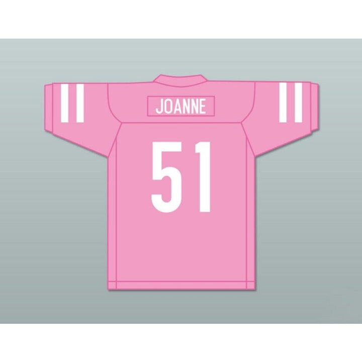 CUSTOM ANY Name Number LG JOANNE 51 PINK FOOTBALL JERSEY GAGA FIVE FOOT TWO Top Stitched S-6XL