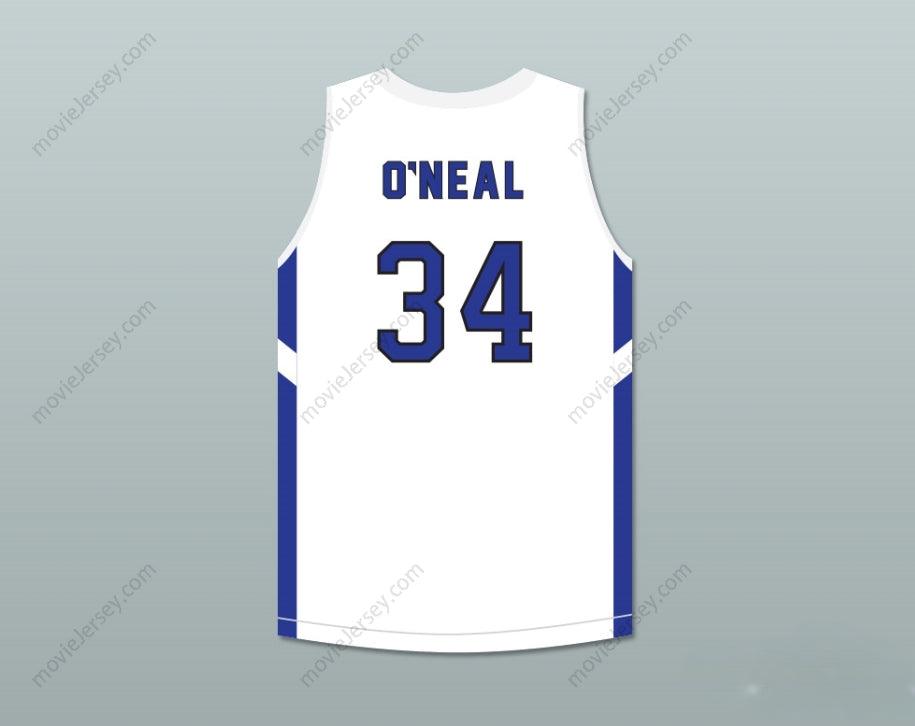 CUSTOM ANY Name Number SHAREEF O'NEAL 34 WINDWARD SCHOOL WILDCATS WHITE BASKETBALL JERSEY 2 Top Stitched S-6XL