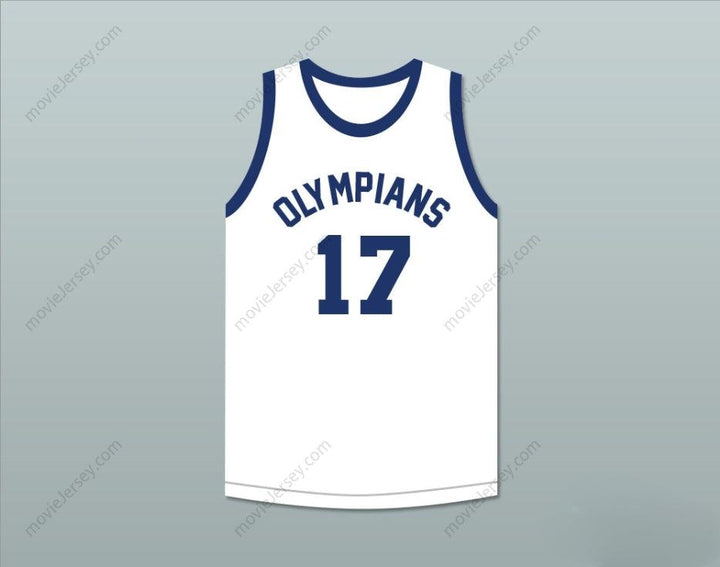 CUSTOM ANY Name Number WALLACE JONES 17  OLYMPIANS RETRO WHITE BASKETBALL JERSEY Top Stitched S-6XL
