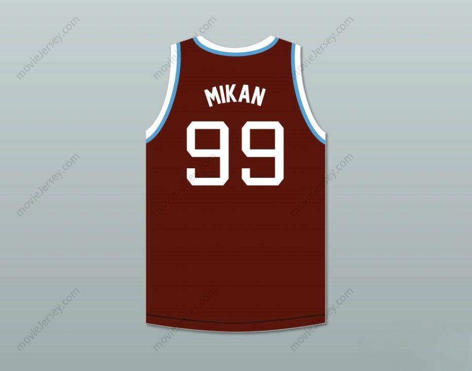 CUSTOM ANY Name Number GEORGE MIKAN 99 JOLIET CATHOLIC HIGH SCHOOL HILLTOPPERS BROWN BASKETBALL JERSEY 1 Top Stitched S-6XL