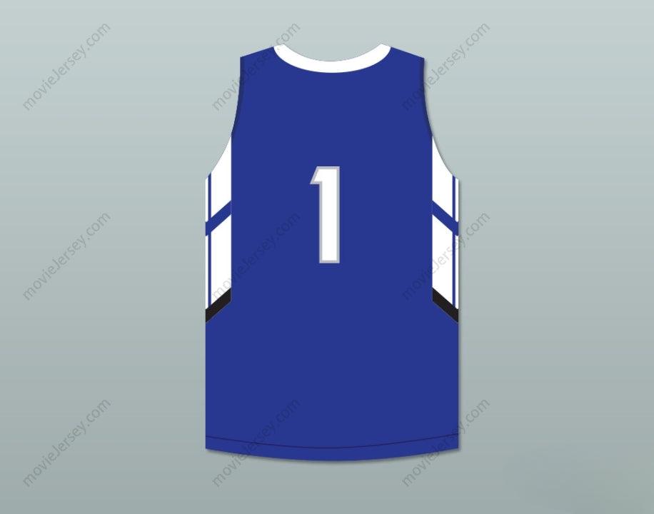 CUSTOM ANY Name Number PLAYER 1 IMG ACADEMY BLUE BASKETBALL JERSEY Top Stitched S-6XL