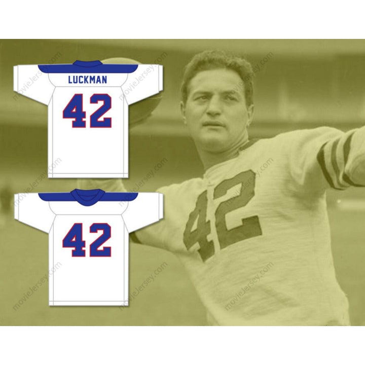 CUSTOM ANY Name Number SID LUCKMAN 42 ERASMUS HALL HIGH SCHOOL Football Jersey Top Stitched S-6XL