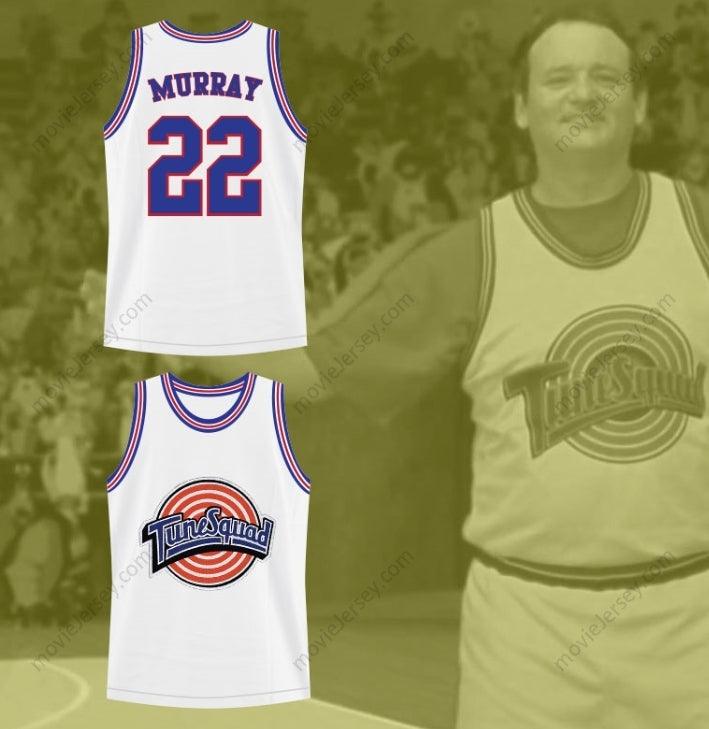 CUSTOM ANY Name Number BILL MURRAY 22 SPACE JAM TUNE SQUAD BASKETBALL JERSEY Top Stitched S-6XL