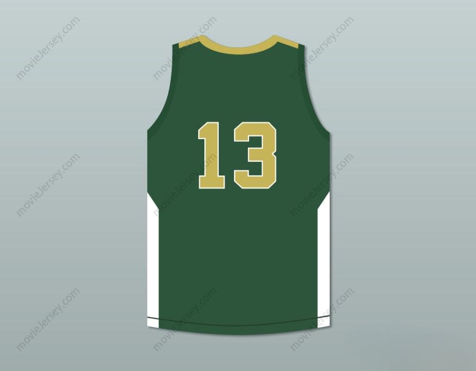 CUSTOM ANY Name Number BRANDON INGRAM 13  HIGH SCHOOL VIKINGS GREEN BASKETBALL JERSEY Top Stitched S-6XL