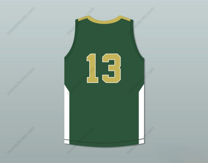 CUSTOM ANY Name Number BRANDON INGRAM 13  HIGH SCHOOL VIKINGS GREEN BASKETBALL JERSEY Top Stitched S-6XL