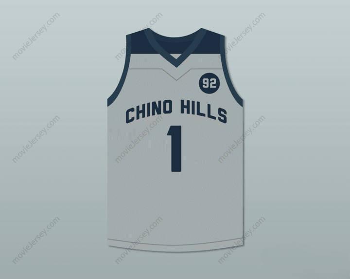 CUSTOM ANY Name Number LAMELO BALL 1   HUSKIES GRAY BASKETBALL JERSEY 92 POINTS Top Stitched S-6XL