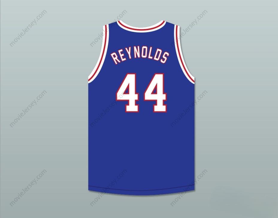 CUSTOM ANY Name Number REGGIE REYNOLDS 44 WILL FOSTER HIGH SCHOOL PATRIOTS BLUE BASKETBALL JERSEY THE RED SNEAKERS 2 Top Stitched S-6XL