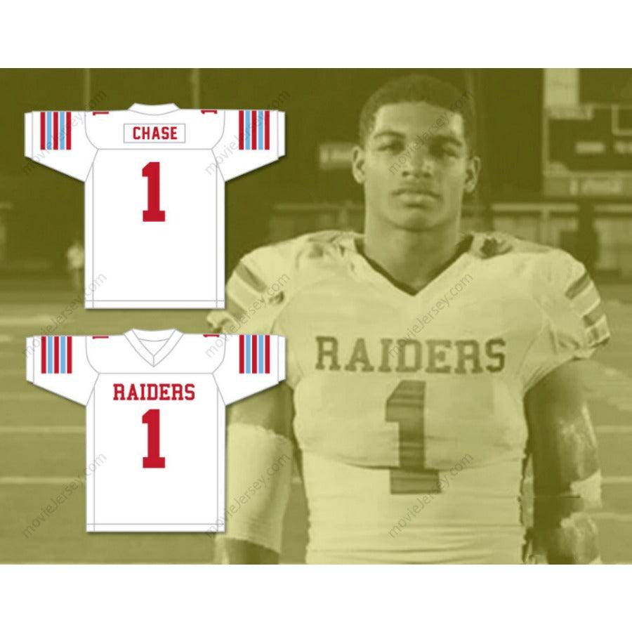 CUSTOM ANY Name Number JA'MARR CHASE 1 ARCHBISHOP RUMMEL HIGH SCHOOL RAIDERS All Stitched S-6XL
