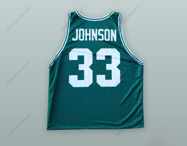 CUSTOM ANY Name Number MAGIC JOHNSON 33   GREEN BASKETBALL JERSEY Top Stitched S-6XL