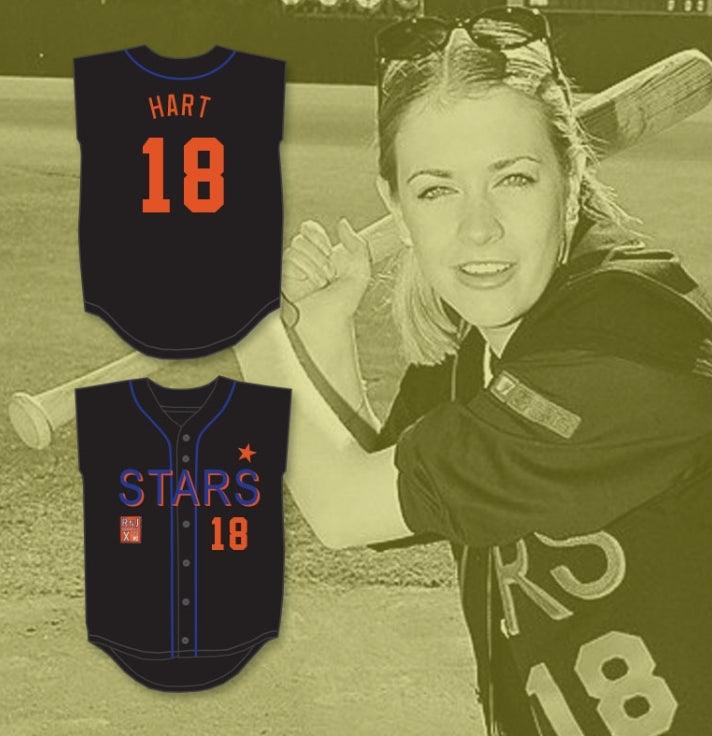 Custom Any Name Number MELISSA JOAN HART 18 STARS SOFTBALL JERSEY 10TH ANNUAL ROCK 'N JOCK SOFTBALL CHALLENGE 1999 Top Stitched S-6XL