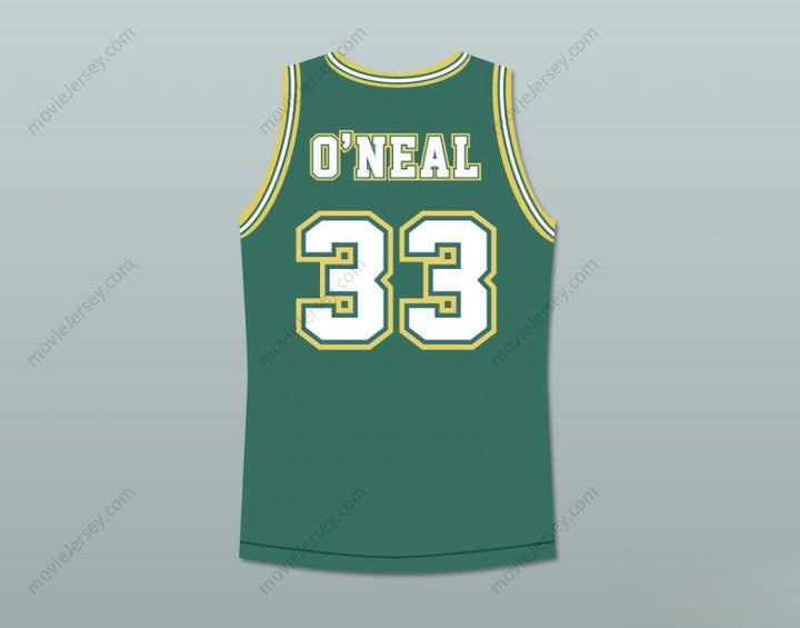 CUSTOM ANY Name Number SHAQUILLE O'NEAL 33 ROBERT G. COLE HIGH SCHOOL BASKETBALL JERSEY STITCH SEWN Top Stitched S-6XL