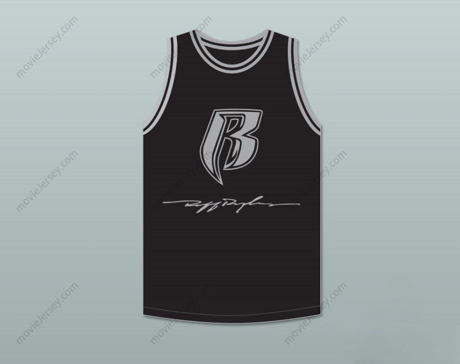 CUSTOM ANY Name Number DMX 84 ROUGH RYDERS BLACK BASKETBALL JERSEY 2 Top Stitched S-6XL
