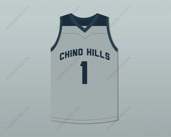 CUSTOM ANY Name Number LAMELO BALL 1   HUSKIES GRAY BASKETBALL JERSEY Top Stitched S-6XL